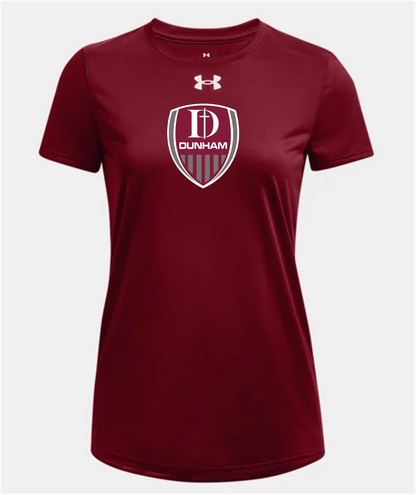 UA Dunham Womens Tech Tee - Cardinal Dunham   - Third Coast Soccer