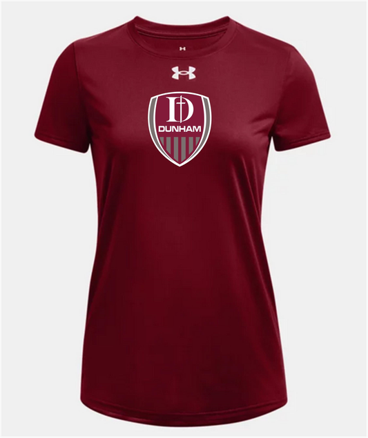 UA Dunham Womens Tech Tee - Cardinal Dunham   - Third Coast Soccer