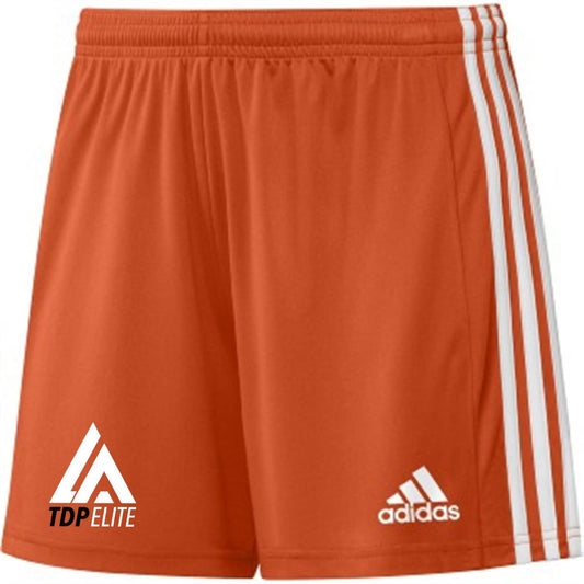 adidas LATDP Womens Squadra 21 Short - Orange LA TDP Elite Girls Orange Womens Extra Small - Third Coast Soccer