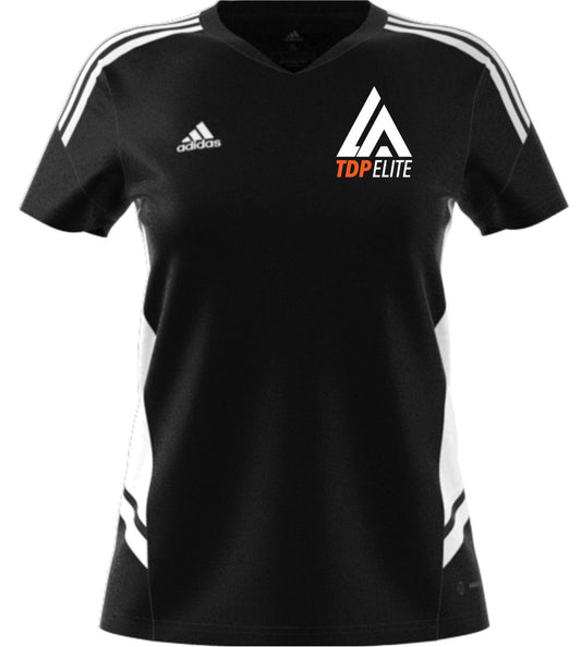 adidas LATDP Womens Condivo 22 Jersey - Black LA TDP Elite Girls Black/White Womens Small - Third Coast Soccer
