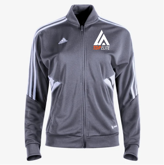 adidas LATDP Women's Condivo 22 Jacket - Grey LA TDP Elite Girls Grey/White Womens Extra Small - Third Coast Soccer