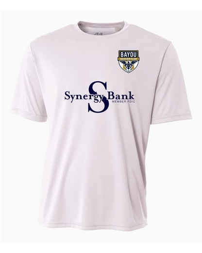 A4 Bayou SC Men's Recreational Jersey - Navy and White Bayou Soccer Club Rec White Mens Small - Third Coast Soccer