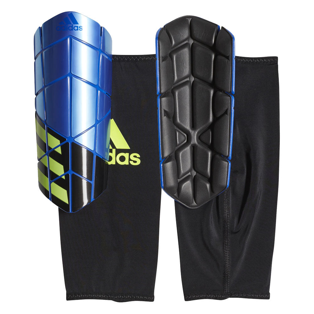 adidas X Pro Shinguard - Blue/Black/Solar Yellow Adult Shinguards Blue/Black/Solar Yellow Small - Third Coast Soccer