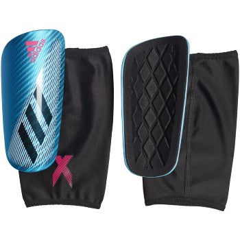 adidas X Pro Shinguard Adult Shinguards Bright Cyan/Black/Pink Small - Third Coast Soccer